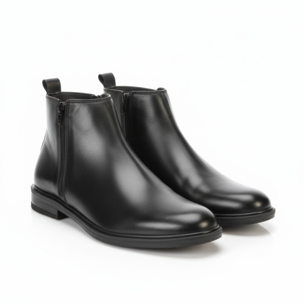 Boots Homme - Cuir Noir